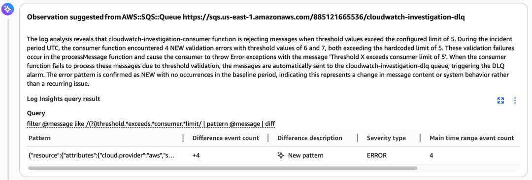 Figure 14 — Running Log Insight Queries