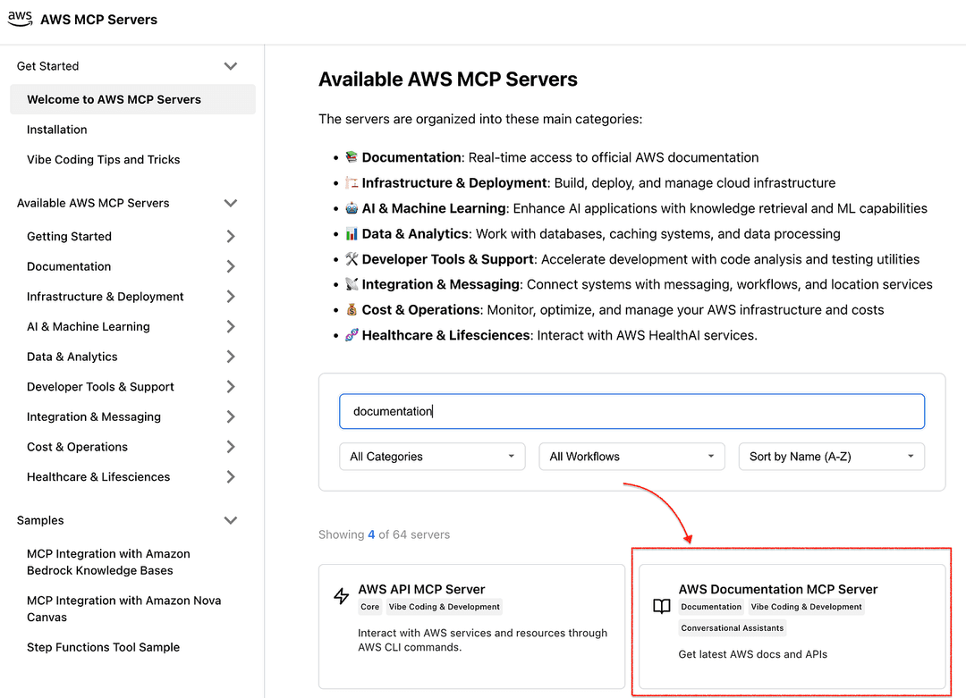 Figure 16 — AWS MCP Servers