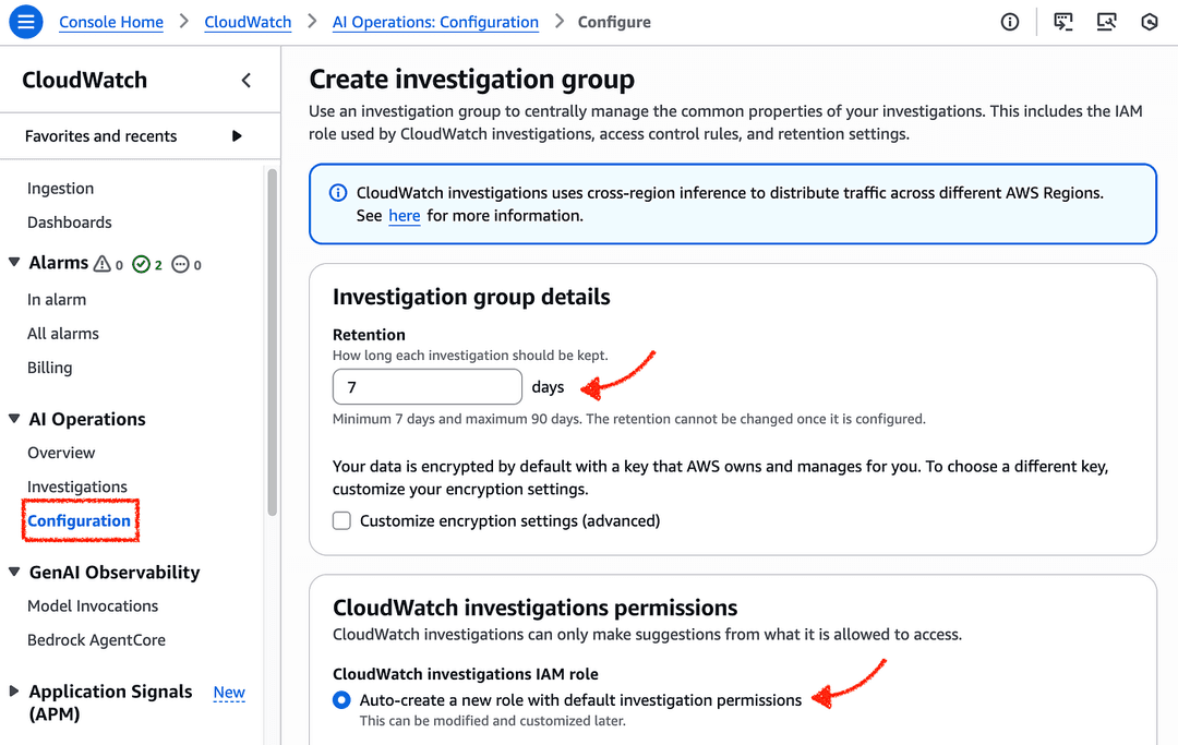 Figure 07 — Creating Investigation Group